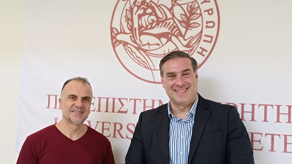 Στην Σχολή Θετικών και Τεχνολογικών Επιστημών του Πανεπιστημίου Κρήτης ο Αντιπεριφερειάρχης Διασύνδεσης με Ερευνητικά και Ακαδημαϊκά&nbsp;Ιδρύματα