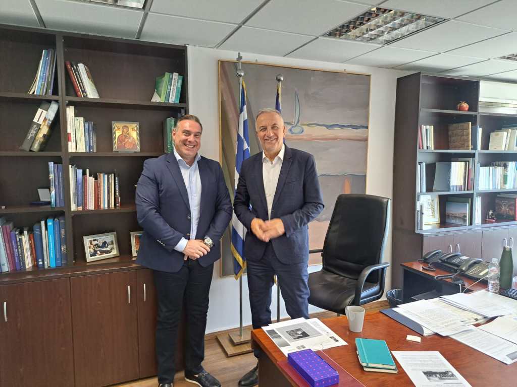 Συνάντηση Αντιπεριφερειάρχη Γ. Ματαλλιωτάκη με τον Υφυπουργό Ανάπτυξης Σ.&nbsp;Καλαφάτη